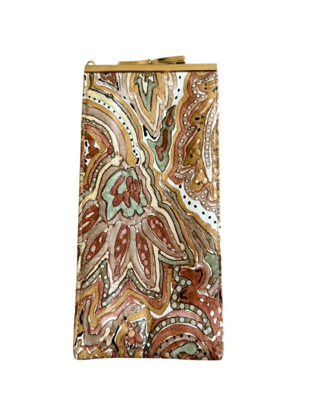 LORI TAYLOR Vintage Paisley Kisslock Coin Pouch Wallet - Picture 4 of 10